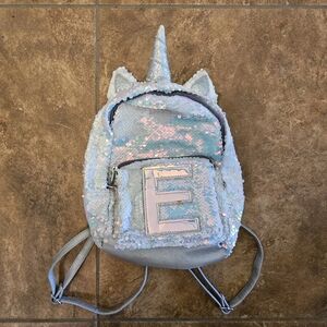 Iridescent Sequined Justice Mini Backpack